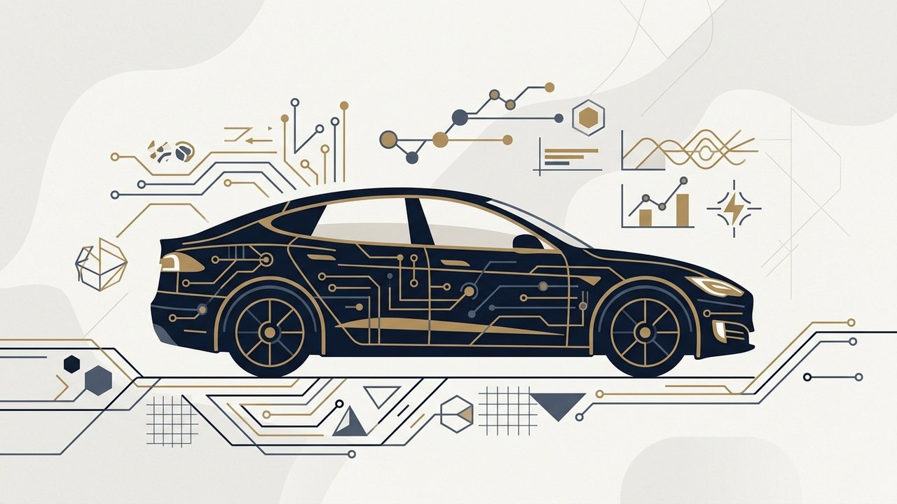 本刊製圖・AI 生成示意 電動車示意插圖