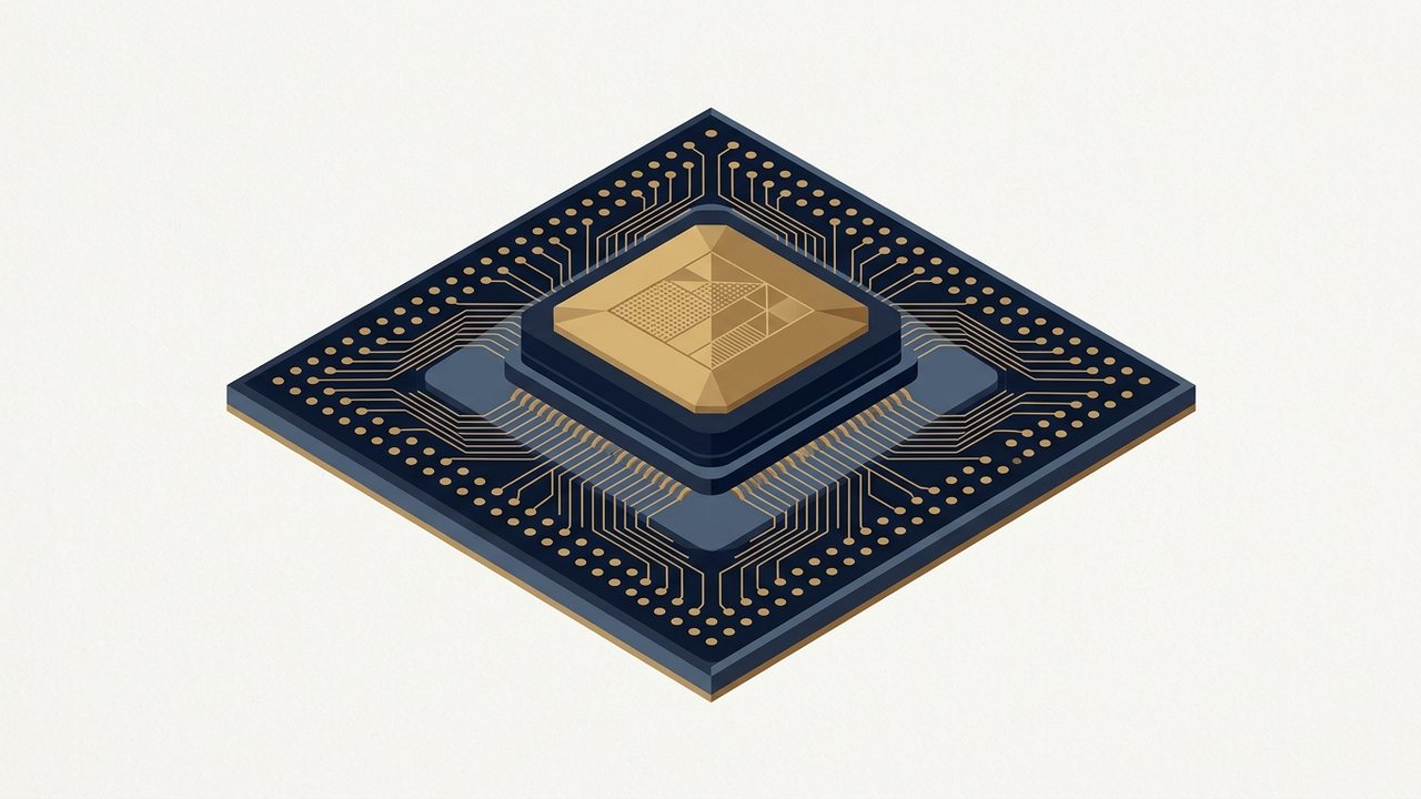 本刊製圖・AI 生成示意 晶片示意插圖