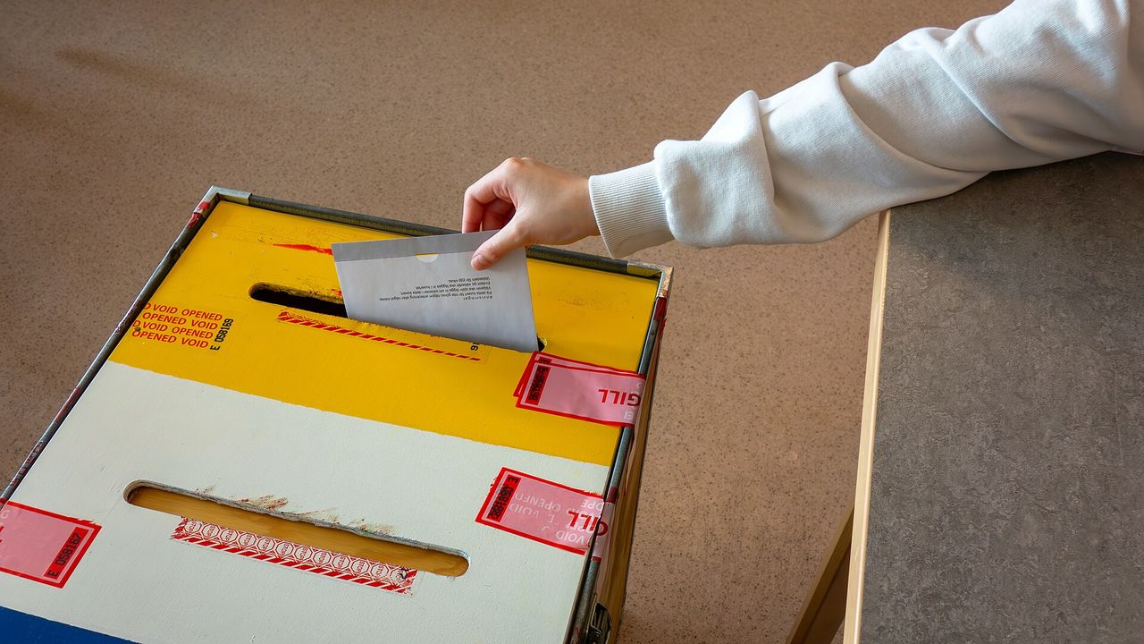 ballot（清晰展示選票投入票箱實景）