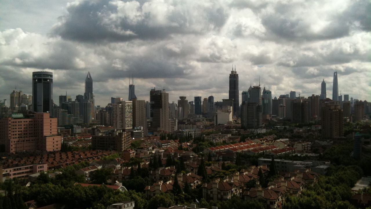 china（中國上海城市天際線實景）