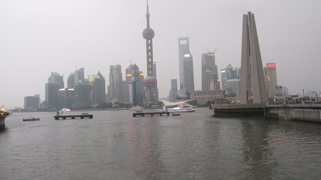 china（上海浦東天際線實景）