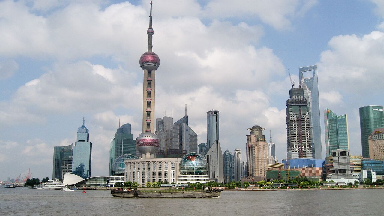 china（上海浦東天際線實景）