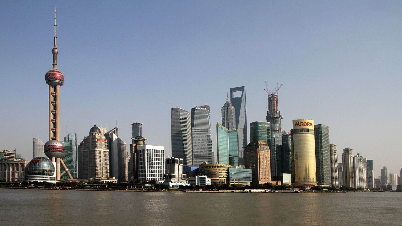 china（上海陸家嘴天際線實景）