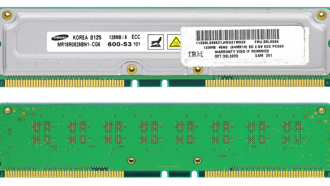 memory(电脑内存模组实物照片)