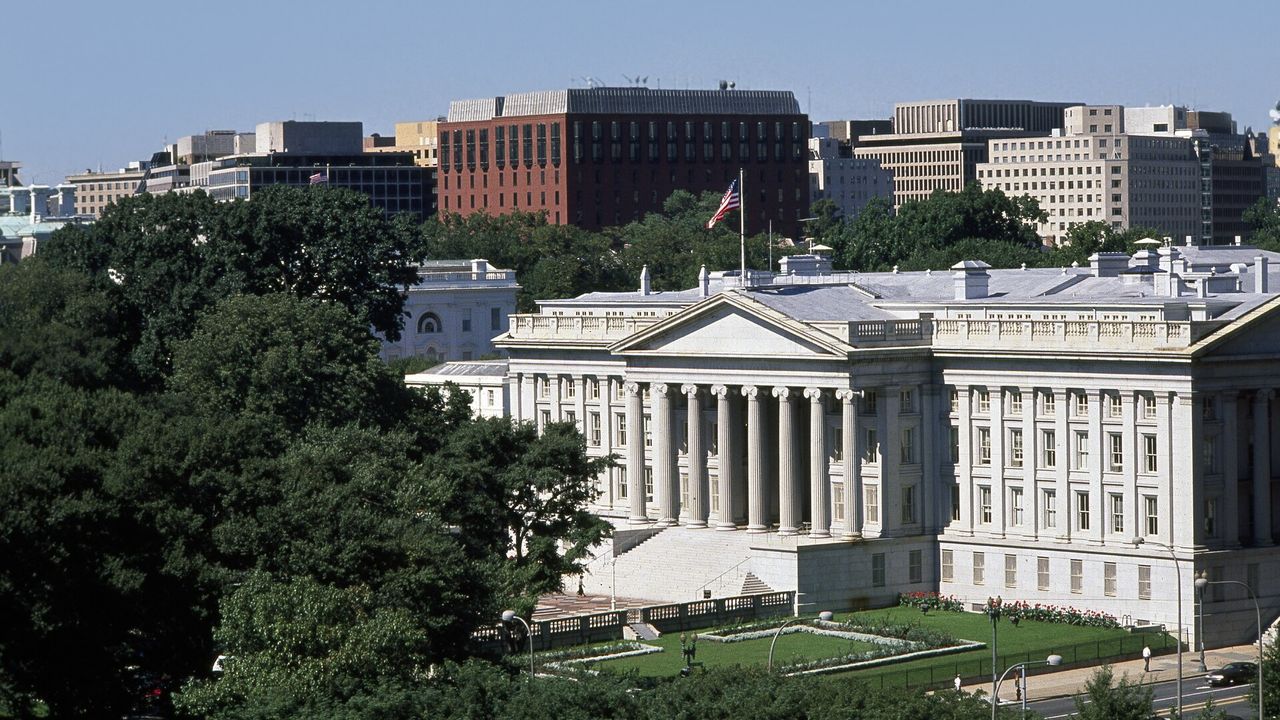 treasury（美國財政部大樓實景）
