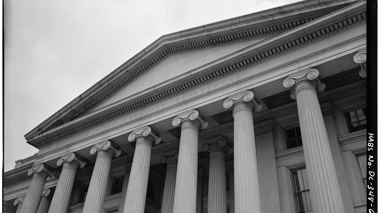 treasury（美國財政部大樓實景）